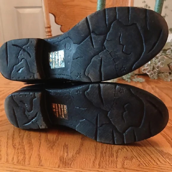 Jellypop Black Ankle Boots with Buckle Detail - Picture 5 of 9